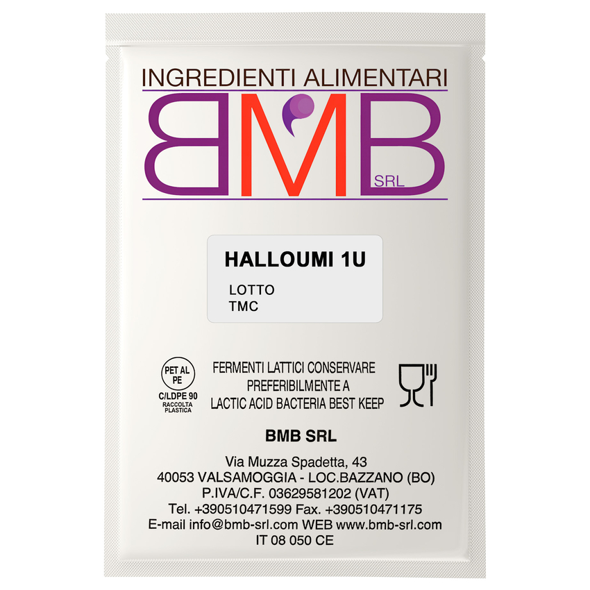 Закваска для сыра Halloumi BMB 1U (на 100-200 литров молока) Закваска для сыра Halloumi BMB 1U (на 100-200 литров молока)